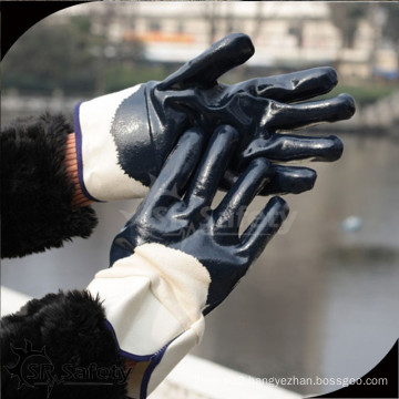 SRSAFETY nitrile working gloves with safety cuff